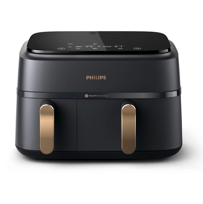 PHILIPS Airfryer Série 3000 Double bac 9L