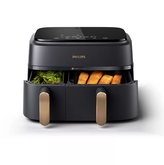 PHILIPS Airfryer Série 3000 Double bac 9L