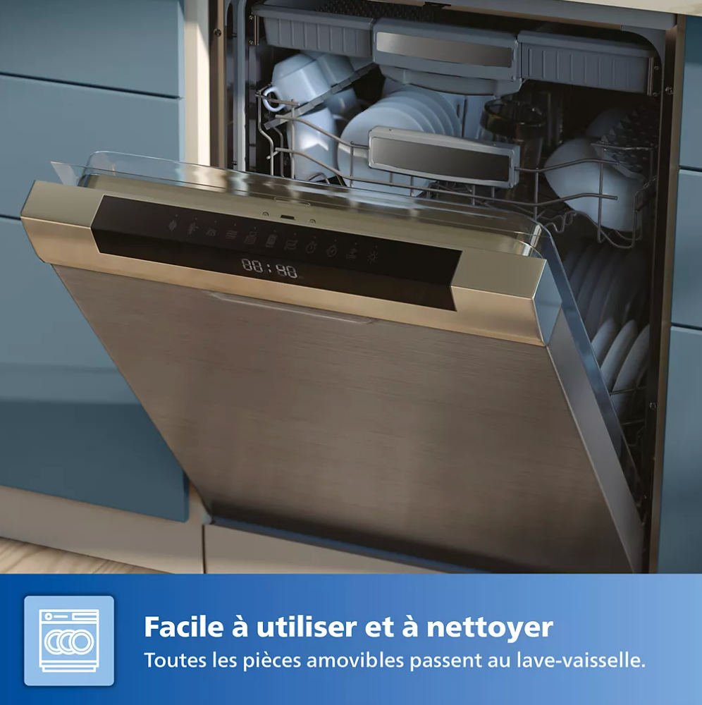 PHILIPS Airfryer Série 3000 Double bac 9L