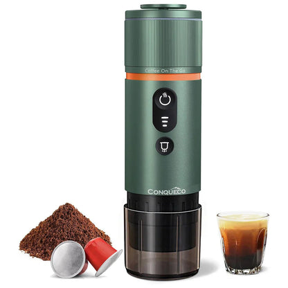 Cafetière portable 12V de voyage - Vert forêt