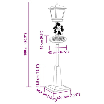 Lanterne de Noël Rouge Musicale