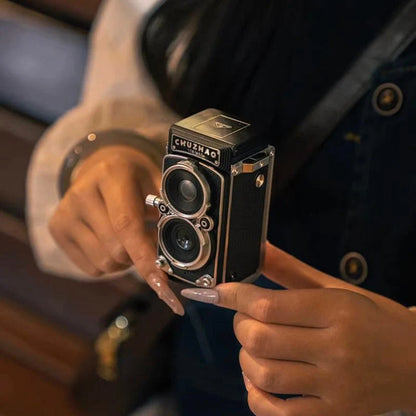 CHUZHAO Mini Appareil Photo Numérique Rétro - Style TLR Vintage TRY
