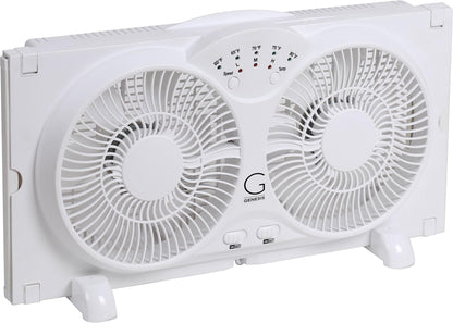 Ventilateur de Fenêtre Réversible à Double Hélice Genesis