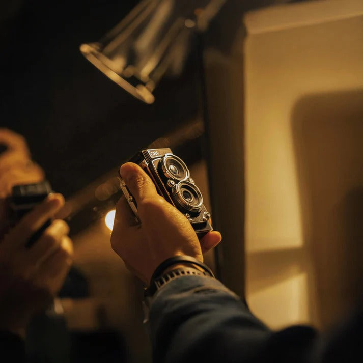 CHUZHAO Mini Appareil Photo Numérique Rétro - Style TLR Vintage TRY